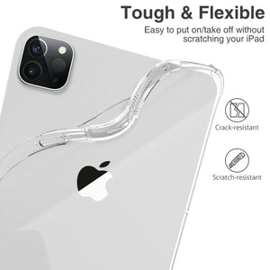 iPad Pro 11 or 12.9 Slim Case Shockproof Clear TPU Protective Cove Caser