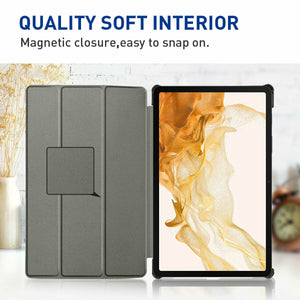 Leather Case For Samsung Galaxy Tab S8+/S7 FE/S7+ 12.4" Tablet with Stand