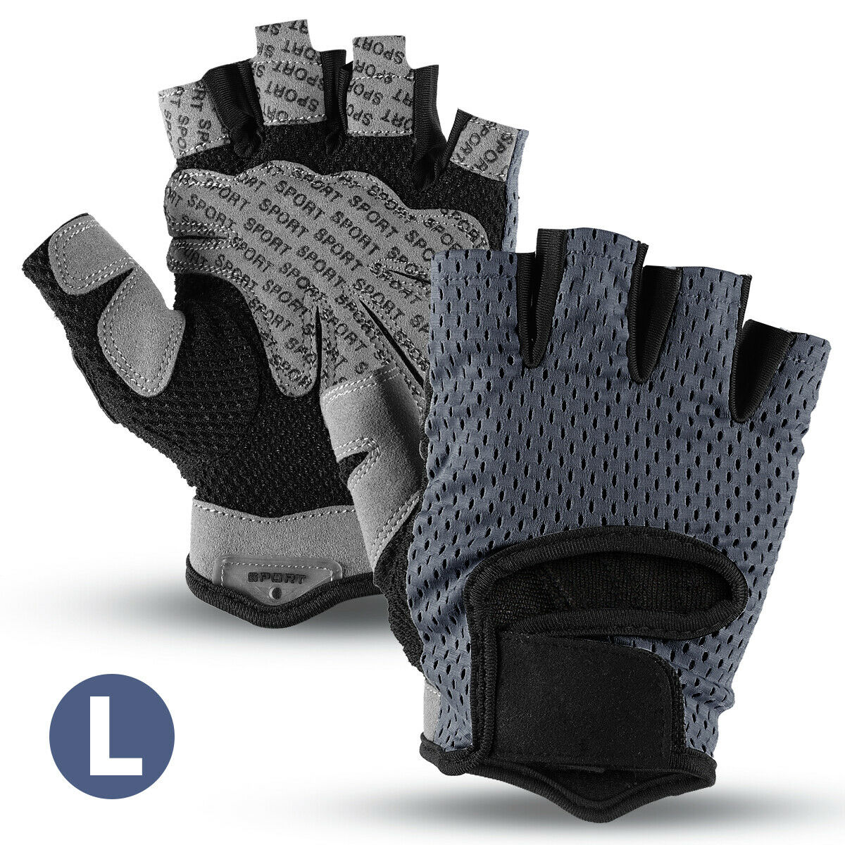 Men Women Cycling Gloves Bike Wheelchair Half Finger Fitness Workout Gym Gloves