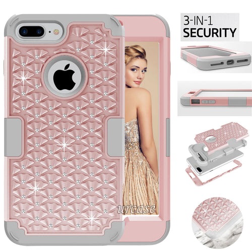 Galaxy S8/S8+ Diamond Bling Rhinestone Shine Full Body 360 Degree Protective Case