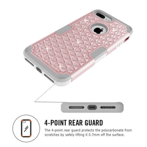 Galaxy S8/S8+ Diamond Bling Rhinestone Shine Full Body 360 Degree Protective Case