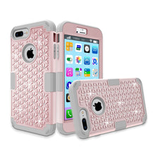 Load image into Gallery viewer, Diamond Bling Hybrid Armor Rugged Rubber Diamond Matte Hard Case Cover