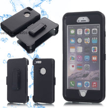 Load image into Gallery viewer, Shockproof 4 in 1 Rugged Dust Proof Cover with Holster Belt Clip Kickstand for iPhone
