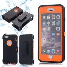 Load image into Gallery viewer, Shockproof 4 in 1 Rugged Dust Proof Cover with Holster Belt Clip Kickstand for iPhone