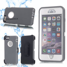 Load image into Gallery viewer, Shockproof 4 in 1 Rugged Dust Proof Cover with Holster Belt Clip Kickstand for iPhone