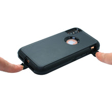 Load image into Gallery viewer, Heavy Duty Tough 3 in 1 Hard PC Soft Silicone Impact Protection Dust Proof Full Body Protection Case Cover for Apple iPhone X/XS/XS Max/XR