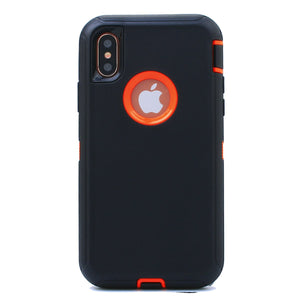 Heavy Duty Tough 3 in 1 Hard PC Soft Silicone Impact Protection Dust Proof Full Body Protection Case Cover for Apple iPhone X/XS/XS Max/XR