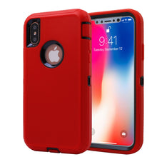 Load image into Gallery viewer, Heavy Duty Tough 3 in 1 Hard PC Soft Silicone Impact Protection Dust Proof Full Body Protection Case Cover for Apple iPhone X/XS/XS Max/XR