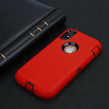Load image into Gallery viewer, Heavy Duty Tough 3 in 1 Hard PC Soft Silicone Impact Protection Dust Proof Full Body Protection Case Cover for Apple iPhone X/XS/XS Max/XR