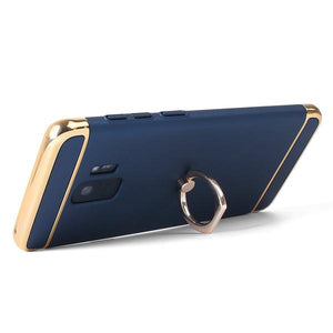 Galaxy S9 Ring Stand Case, AICase Ultra Thin and Slim Hard Case 3 in 1 Combo Coated [360 Degree Rotating Ring Kickstand] [Electroplate Frame Cover] for Samsung Galaxy S9