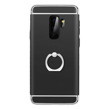 Load image into Gallery viewer, Galaxy S9 Plus Ring Stand Case, AICase Ultra Thin and Slim Hard Case 3 in 1 Combo Coated [360 Degree Rotating Ring Kickstand] [Electroplate Frame Cover] for Samsung Galaxy S9 Plus (Black)