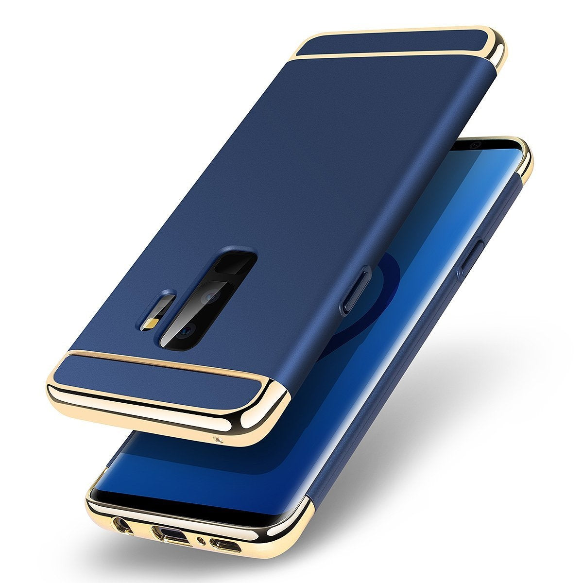Galaxy S9 Plus Case, AICase Ultra Thin and Slim Hard Case 3 in 1 Combo Coated Non Slip Matte Surface with Electroplate Frame Protective Luxury Cover for Samsung Galaxy S9 Plus