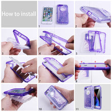 Load image into Gallery viewer, Glitter Sparkle Quicksand 3D Star Liquid Floating Bling Case