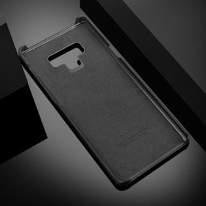 G-Case Galaxy Note 9 Soft Fabric + Premium PU Leather Case with ID & Card Holder Slot Simple Professional Executive Snap On Case