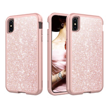Load image into Gallery viewer, Marble Bling Glitter Shockproof Full Armor Hard Case Cover for iPhone X Series