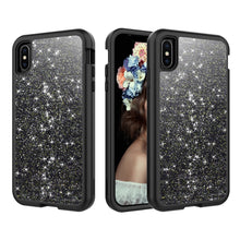 Load image into Gallery viewer, Marble Bling Glitter Shockproof Full Armor Hard Case Cover for iPhone X Series