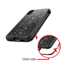 Load image into Gallery viewer, Marble Bling Glitter Shockproof Full Armor Hard Case Cover for iPhone X Series