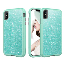 Load image into Gallery viewer, Marble Bling Glitter Shockproof Full Armor Hard Case Cover for iPhone X Series
