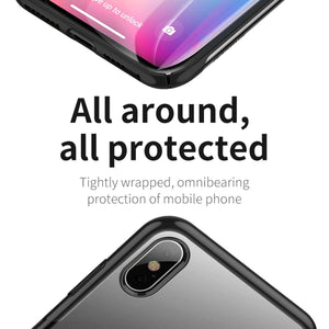 iPhone XS MAX 6.5'' 2018 Clear Case, AICase Shinning Electroplating Design PC Bumper Clear Back Protective Cover Bumper for Apple iPhone Xs MAX 6.5'' 2018