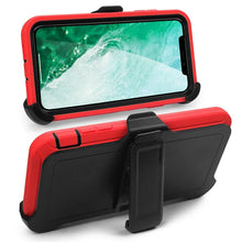 Load image into Gallery viewer, Shockproof 4 in 1 Rugged Dust Proof Cover with Holster Belt Clip Kickstand for iPhone