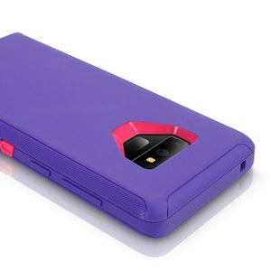 Galaxy Note 9 Schockproof Heavy Duty Tough 3 in 1 Hard PC+ Soft Silicone Impact Protection Dust Proof Full Body Protection Cover