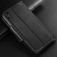 Load image into Gallery viewer, iPhone Wallet PU Leather &amp; Soft TPU Inner Case, Flip Folio Book Card Slots Cover
