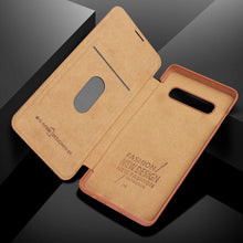Load image into Gallery viewer, Samsung Galaxy S10/S10+/S10e G-CASE Ultra Slim Folio Flip Leather Wallet Case 360 Degree Full Body Protection Case with Card Slot for ID/Card/Cash