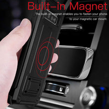 Load image into Gallery viewer, Samsung Galaxy S10/S10+/S10e Dual Layer Hybrid Defender Hard PC + Soft TPU Bumper Shockproof with Built-in Kickstand