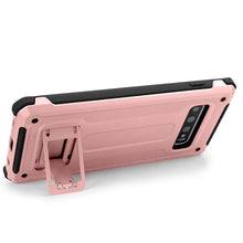 Load image into Gallery viewer, Samsung Galaxy S10/S10+/S10e Dual Layer Hybrid Defender Hard PC + Soft TPU Bumper Shockproof with Built-in Kickstand