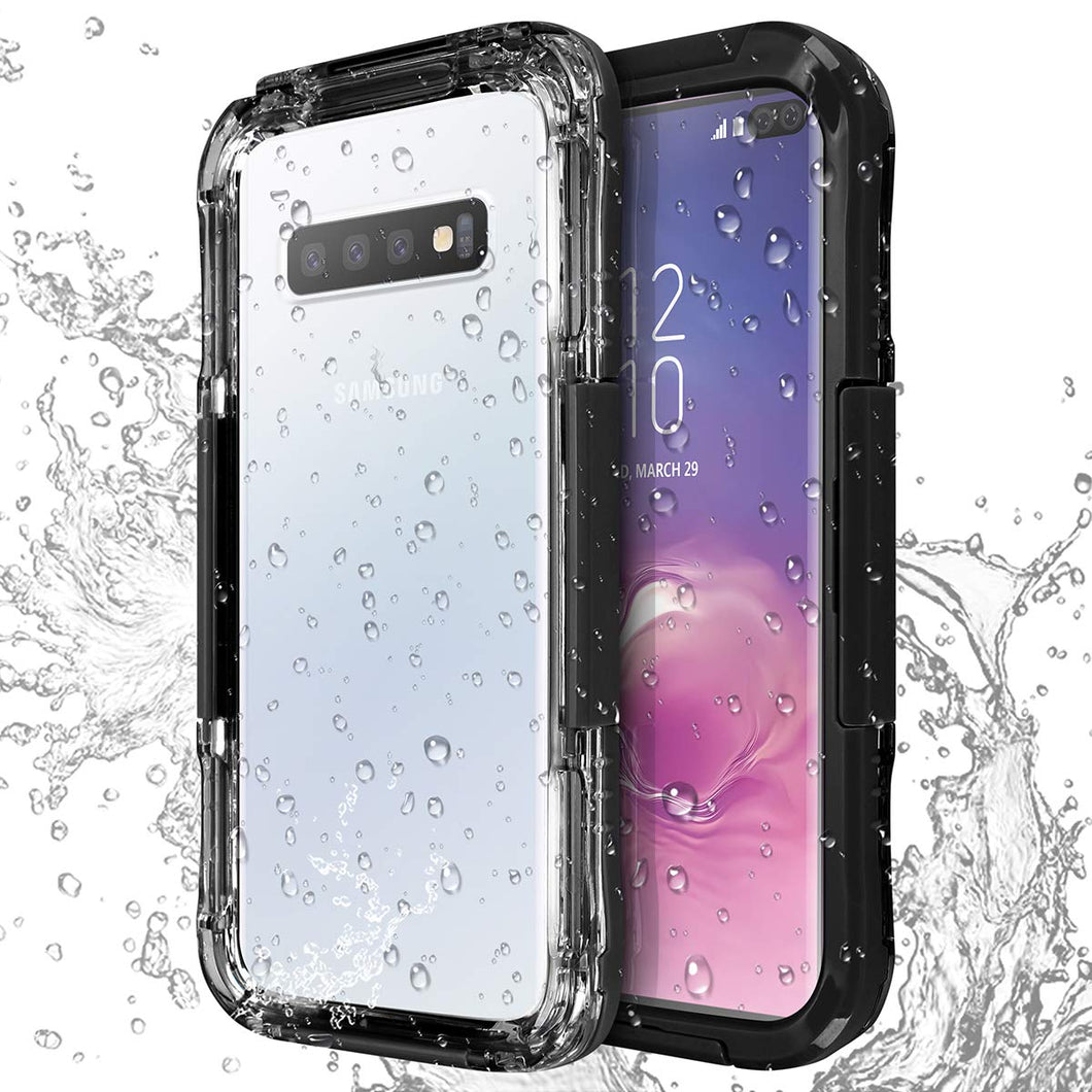 Samsung S10/S10+/S10e Waterproof Case IP68 Outdoor Underwater Protective Cover Full Body Shockproof Dustproof Dirtyproof