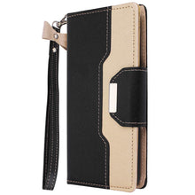 Load image into Gallery viewer, Galaxy S10/S10+ Wallet Full Body Protection Case PU Leather with Makeup Mirror and Bow-Knot Strap Protective Stand Case