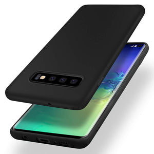 Galaxy S10/S10+/S10e Slim Thin Excellent Grip Scratch Resistant Slim Luxury TPU Rubber Soft Silky Smooth Gel Silicone Protective Cover