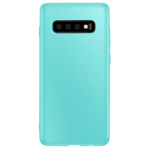 Galaxy S10/S10+/S10e Slim Thin Excellent Grip Scratch Resistant Slim Luxury TPU Rubber Soft Silky Smooth Gel Silicone Protective Cover