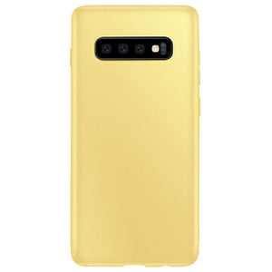 Galaxy S10/S10+/S10e Slim Thin Excellent Grip Scratch Resistant Slim Luxury TPU Rubber Soft Silky Smooth Gel Silicone Protective Cover