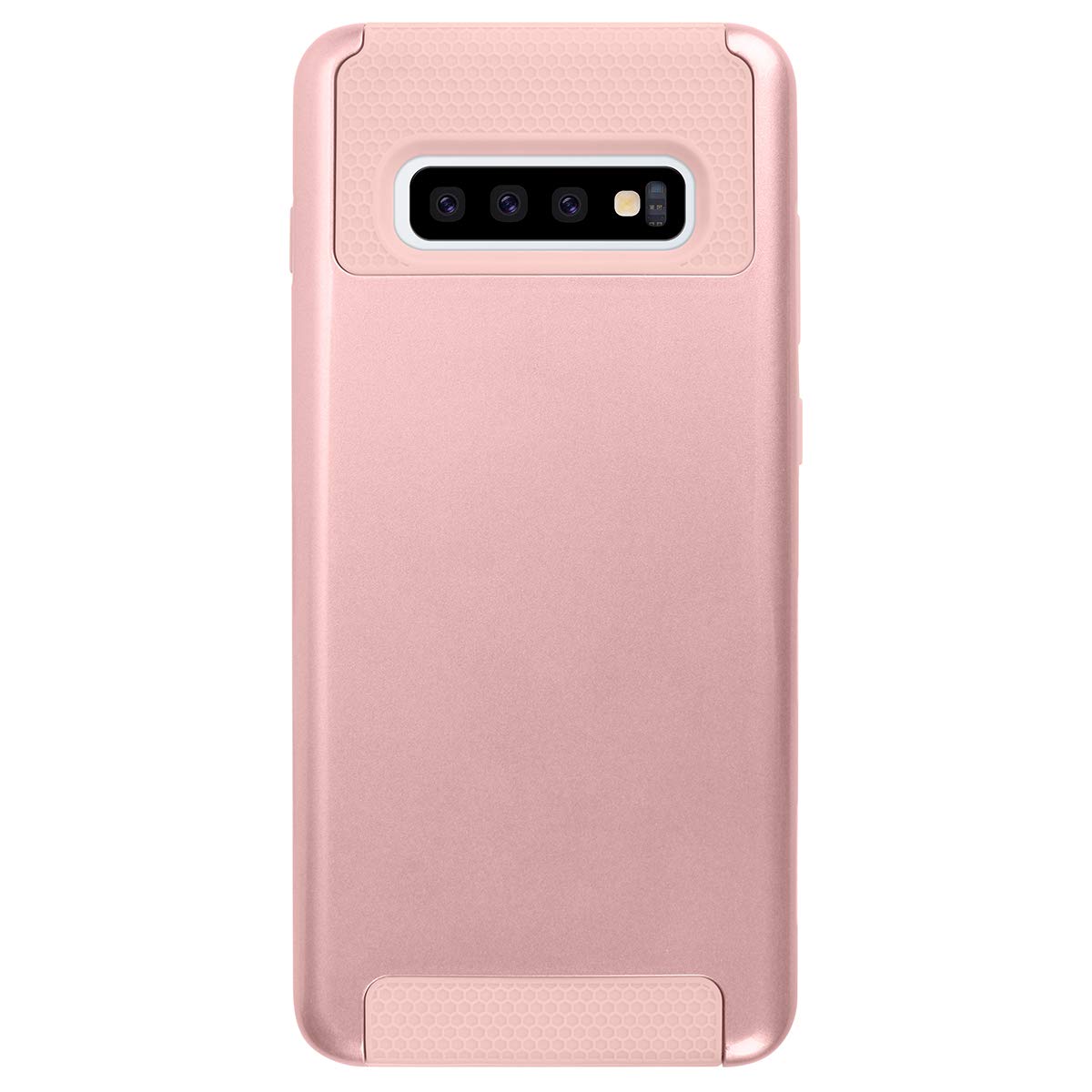 Galaxy S10/S10+ 2 in 1 Anti-Scratch Dual Layer Heavy Duty Tough Armor Hard Plastic Shell Soft Rugged TPU Bumper Shockproof Protective Case