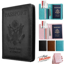 Load image into Gallery viewer, RFID Multi-function Wallet Passport Holder Anti-theft Anti-scanning