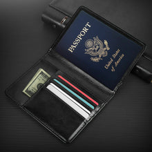 Load image into Gallery viewer, RFID Multi-function Wallet Passport Holder Anti-theft Anti-scanning