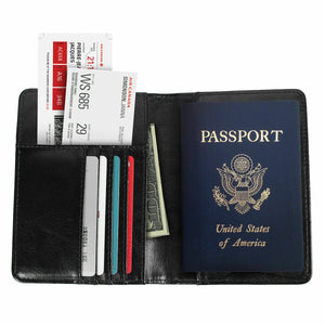 RFID Multi-function Wallet Passport Holder Anti-theft Anti-scanning