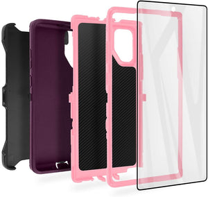 AICase Galaxy Note 10 Belt-Clip Holster Full Body Rugged Heavy Duty Shock/Drop/Dust Proof 4-Layer Protection Case