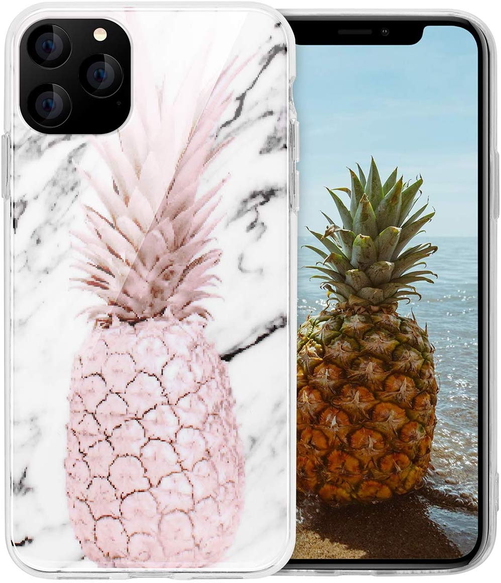 AICase Pineapple and Marble Pattern Cute Case for Girls Women