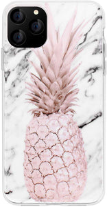 AICase Pineapple and Marble Pattern Cute Case for Girls Women
