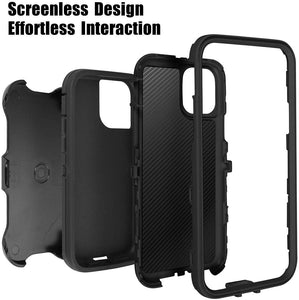 Belt-Clip Holster Full Body Rugged Heavy Duty Case for Apple iPhone 11/Pro/Pro Max