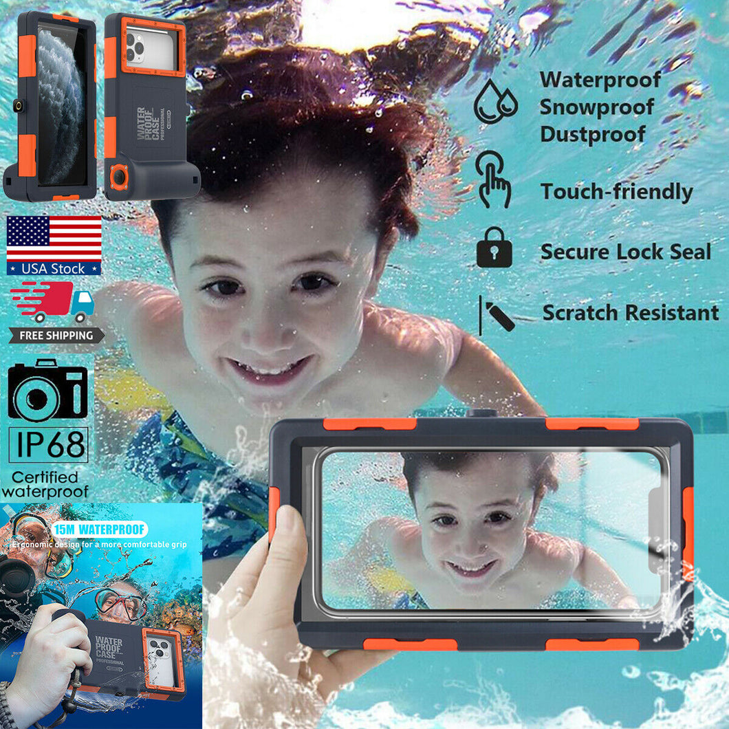 Universal Waterproof Case Underwater Diving Camera Cover for Samsung or iPhone