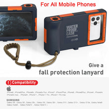 Load image into Gallery viewer, Universal Waterproof Case Underwater Diving Camera Cover for Samsung or iPhone