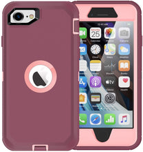 Load image into Gallery viewer, AICase Drop Protection Full Body Rugged Heavy Duty Shockproof Dropproof Dustproof 3-Layer Protective Durable Cover for iPhone SE 2020