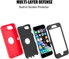 Load image into Gallery viewer, AICase Drop Protection Full Body Rugged Heavy Duty Shockproof Dropproof Dustproof 3-Layer Protective Durable Cover for iPhone SE 2020