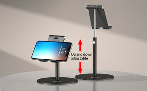 Tall Adjust Tablet Cell Phone Desktop Desk Stand iPad iPhone Mount Holder