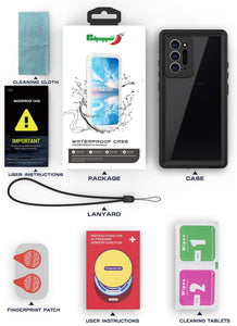 Samsung Galaxy Note20 Ultra IP68 Certified Waterproof Shockproof Drop Protection Underwater Clear Protective Case