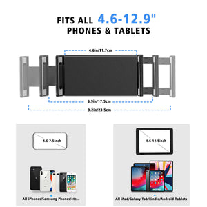 Detachable Universal Cell Phones Tablet iPad Selfie Gooseneck Floor Stand Holder