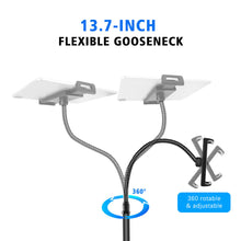Load image into Gallery viewer, Detachable Universal Cell Phones Tablet iPad Selfie Gooseneck Floor Stand Holder